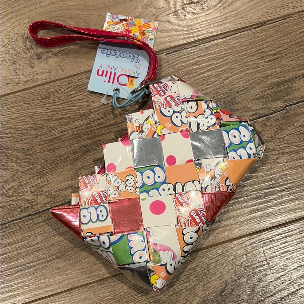 Colorful Woven Candy Wrapper Clutch